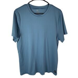 Reebok Mens Blue Activewear Polyester T-Shirt L